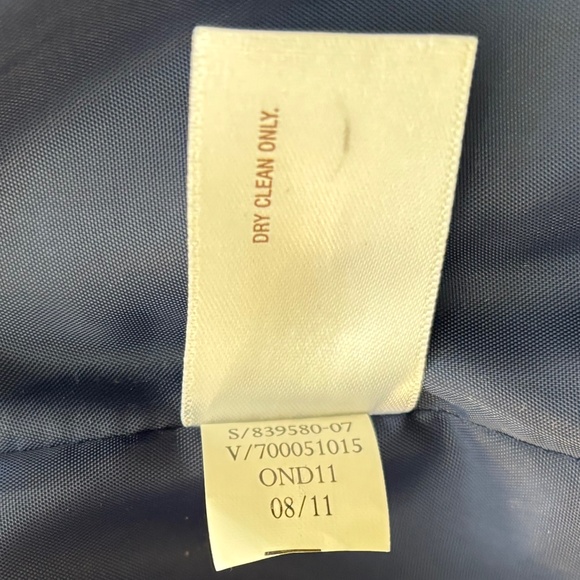 Old Navy Women's Large Royal Blue Peacoat Button-Up Coat Short Wool Blend Winter - Picture 11 of 11